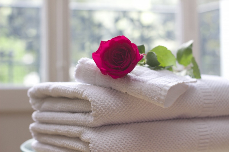 chambre-hote-LE ROURET-min_towel_rose_clean_care_salon_spa_white_bath-731641